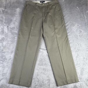 Polo Ralph Lauren Pants Mens 36x28 Green Prospect Chino Flat Front Cotton Twill